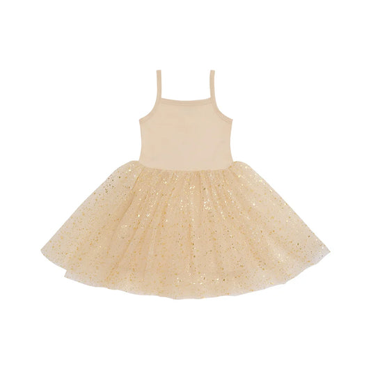 Bob & Blossom Gold Sparkly Dress