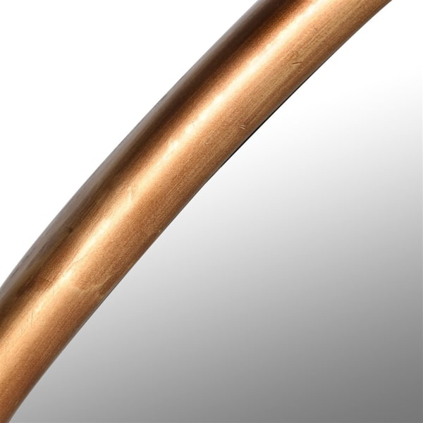 Large Round Gold Framed Mirror