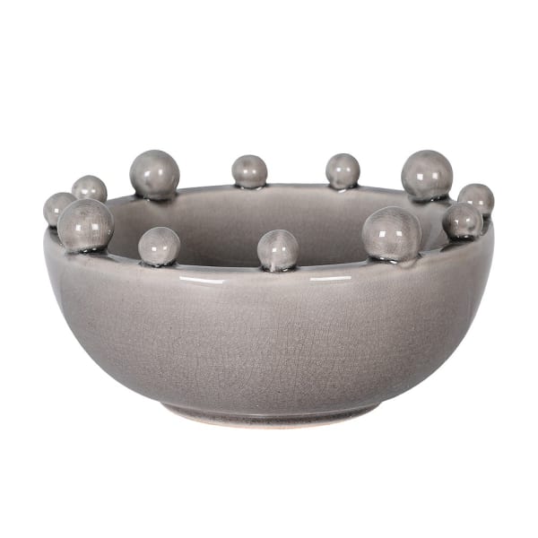 Grey Trinket Bobble Bowl