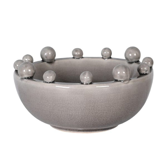 Grey Trinket Bobble Bowl