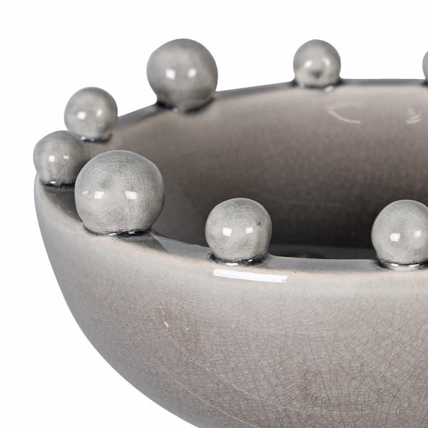 Grey Trinket Bobble Bowl