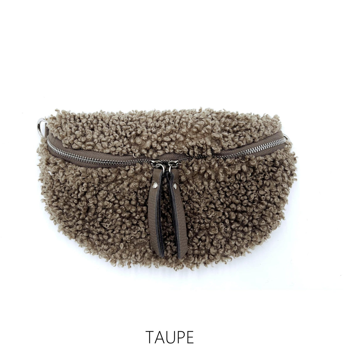 Teddy Bum Bag with Leather Strap