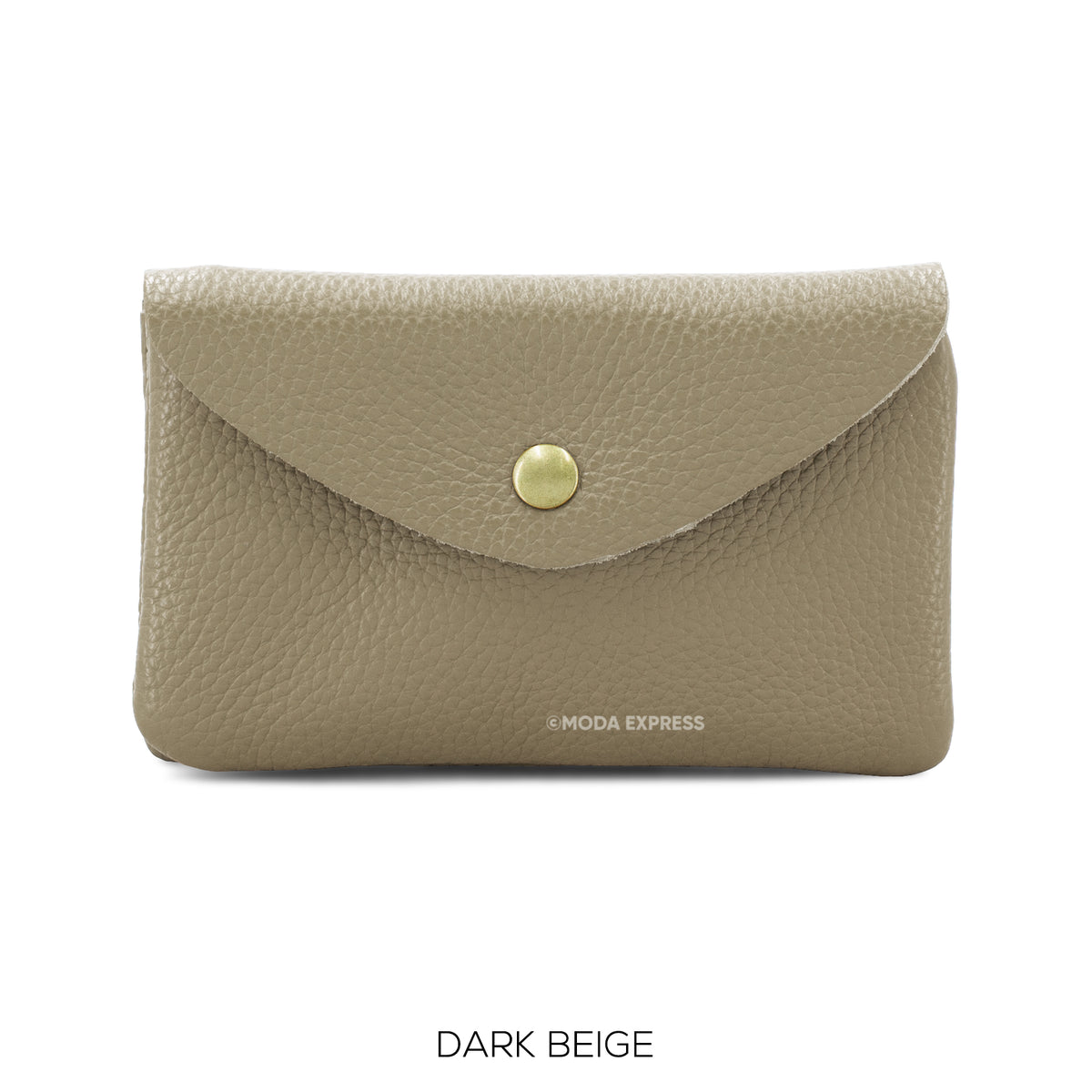 Large Leather Button Purse in various colours