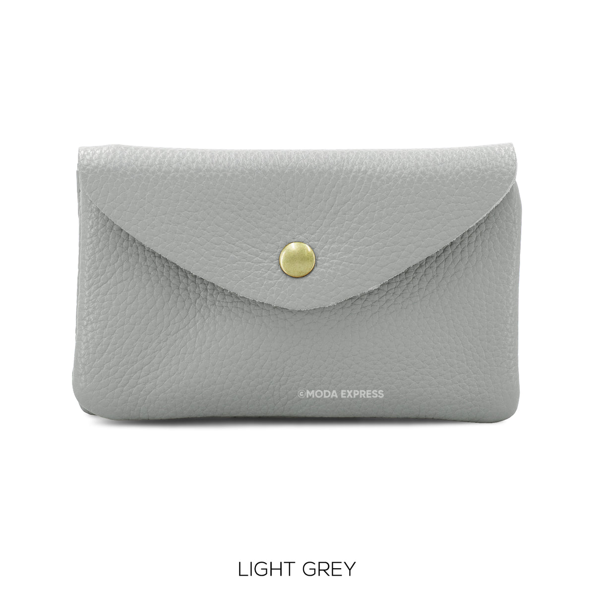 Large Leather Button Purse in various colours
