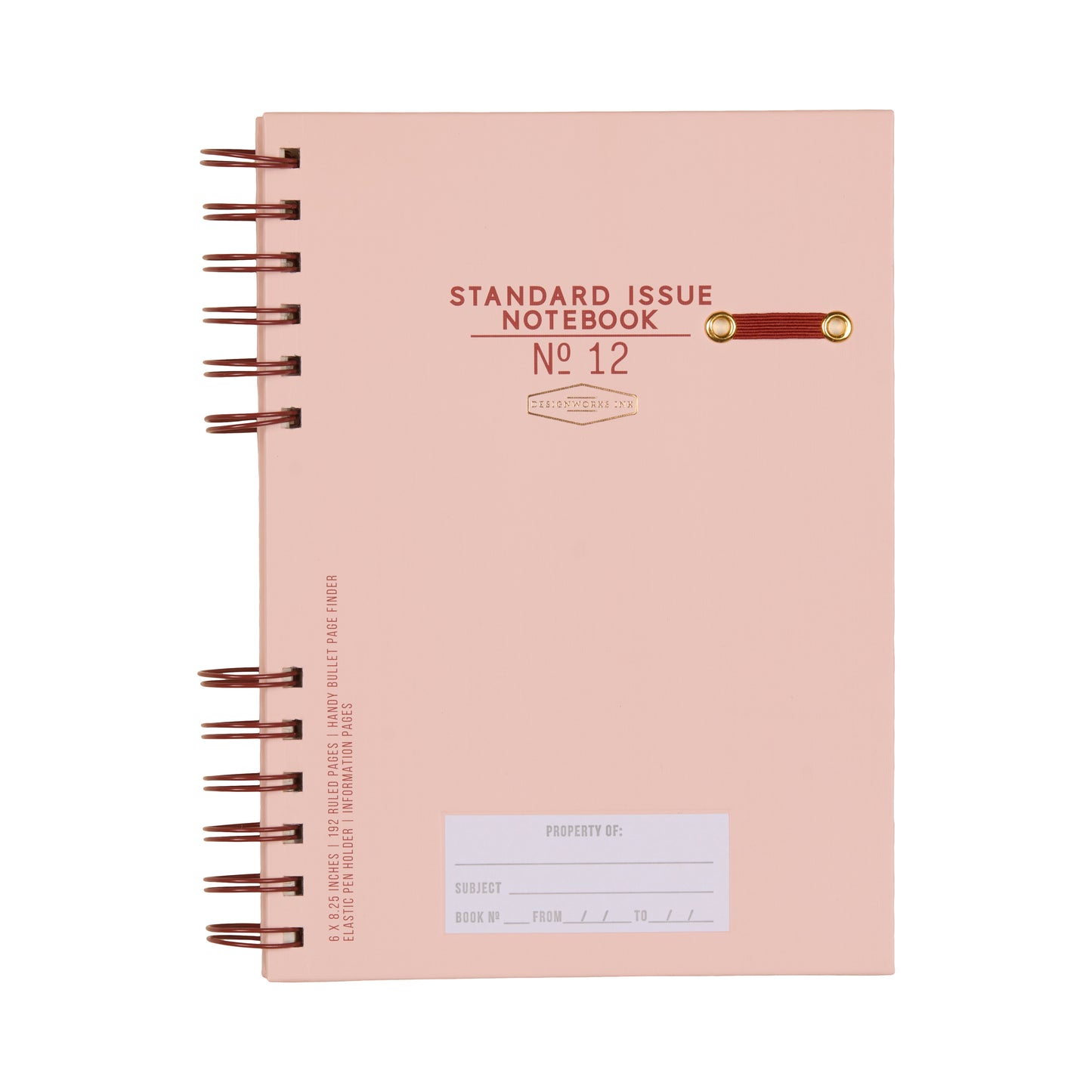 Designworks Ink Standard Issue Planner Notebook - Rosewood & Blush