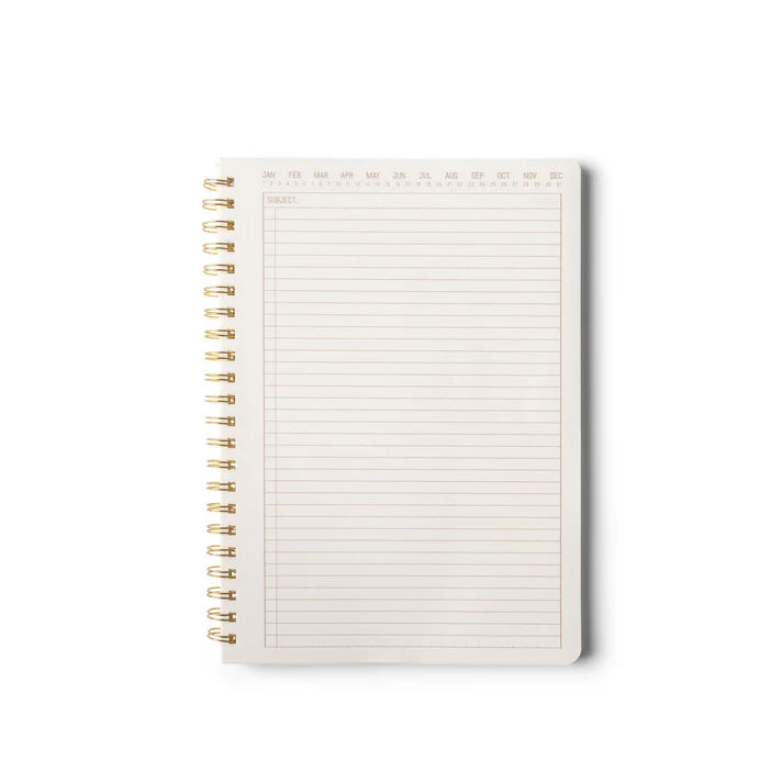 Designworks Ink Textured Paper Twin Wire Notebook - Speckled Ivory