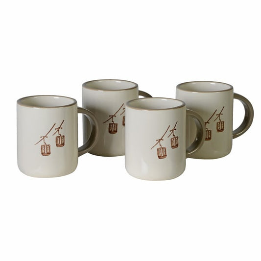 Beige Ski Lift Mug