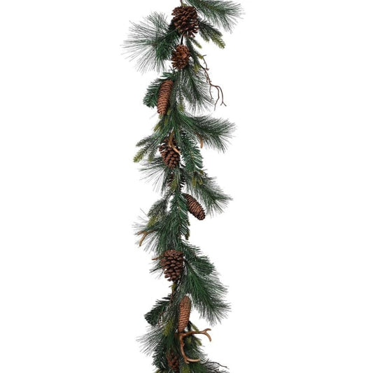 Pine with Pinecone Garland