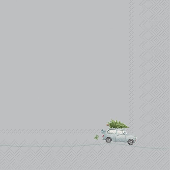 Napkins - Tiny Christmas Car