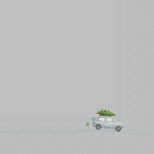 Napkins - Tiny Christmas Car