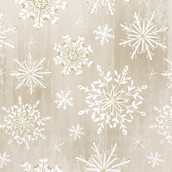 Napkins - Gilded Snowflakes