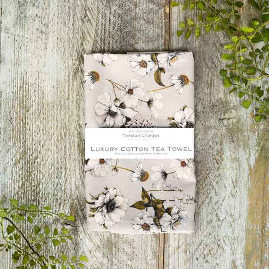 Toasted Crumpet Tea Towel The Blanc Collection Stone