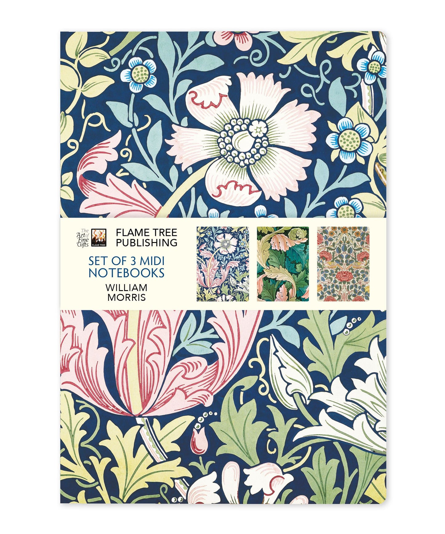 William Morris Set of 3 Midi Notebooks