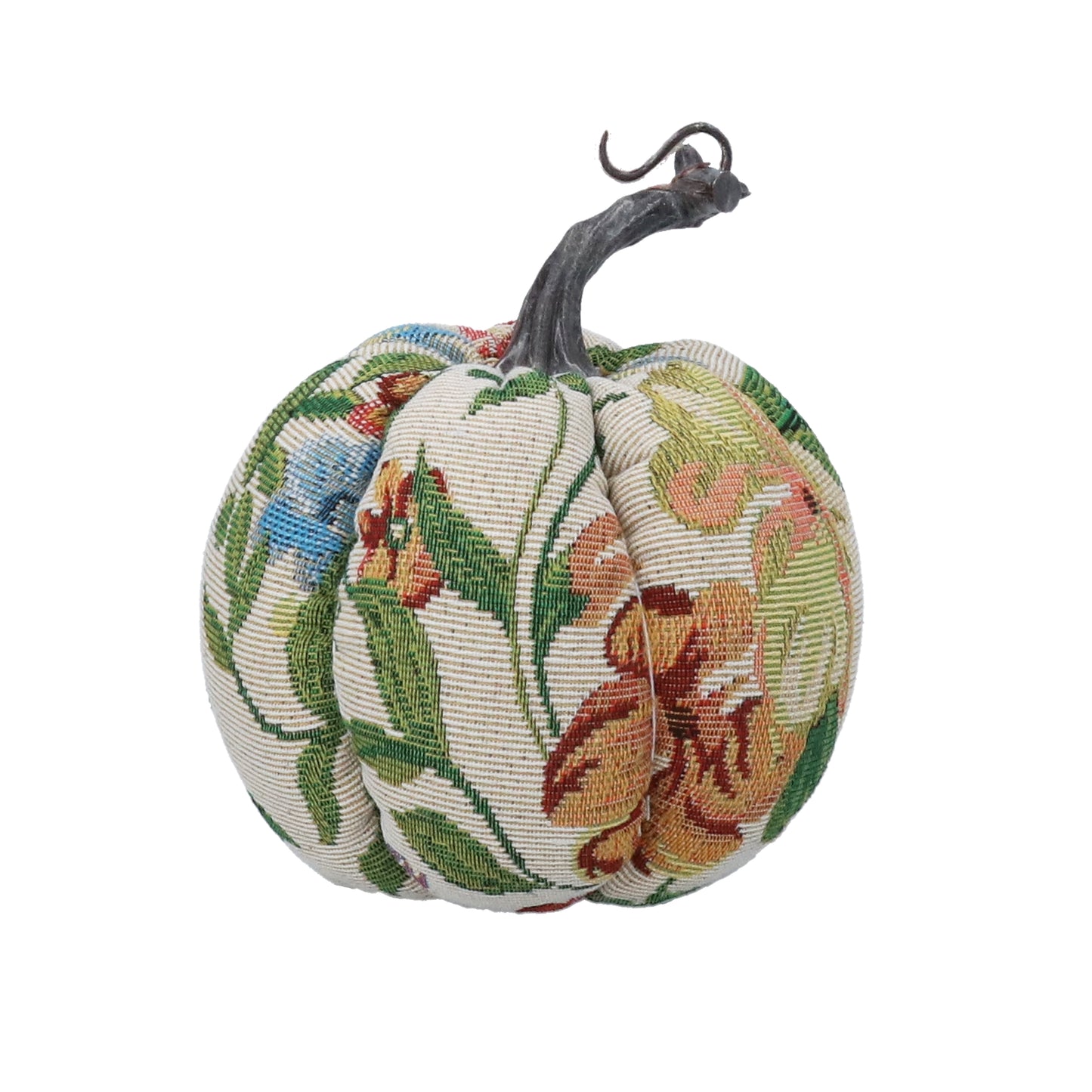 Gisela Graham Tapestry Floral Leaves Pumpkin