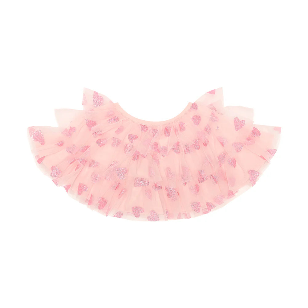 Bob & Blossom Pale Pink & Pink Glitter Heart Cape
