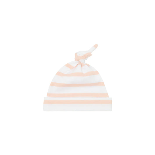 Bob & Blossom Powder Pink & White Breton Striped Hat