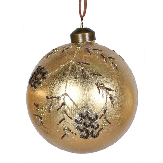Gold Pinecone Bauble