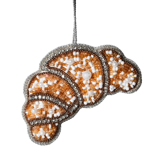 Beaded Embroidered Croissant