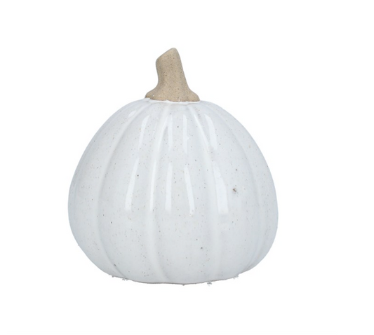 Gisela Graham White Earthenware Squash Ornament