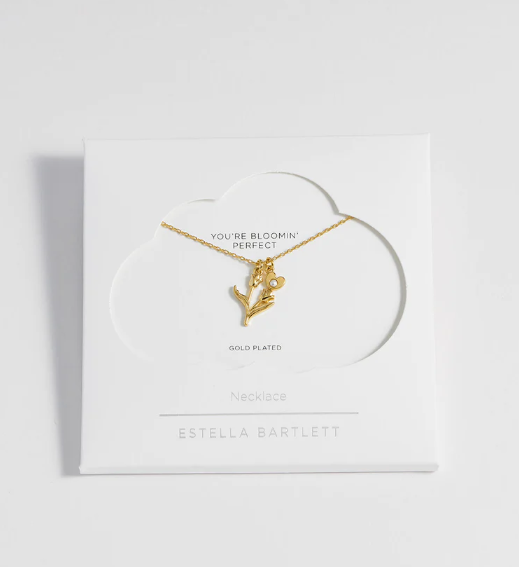 Estella Bartlett Pearl heart Tulip Pendant