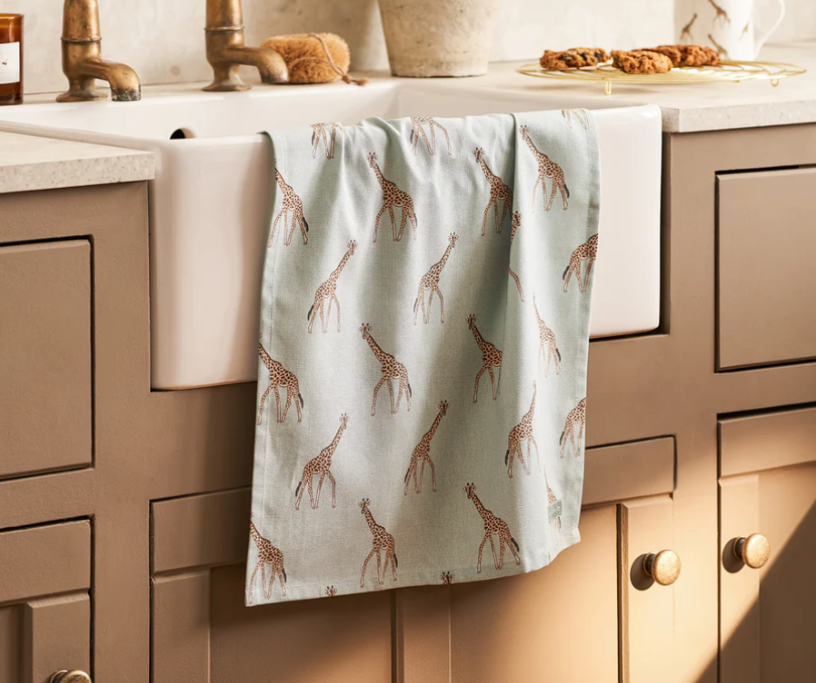 Sophie Allport tea Towel  - Giraffe