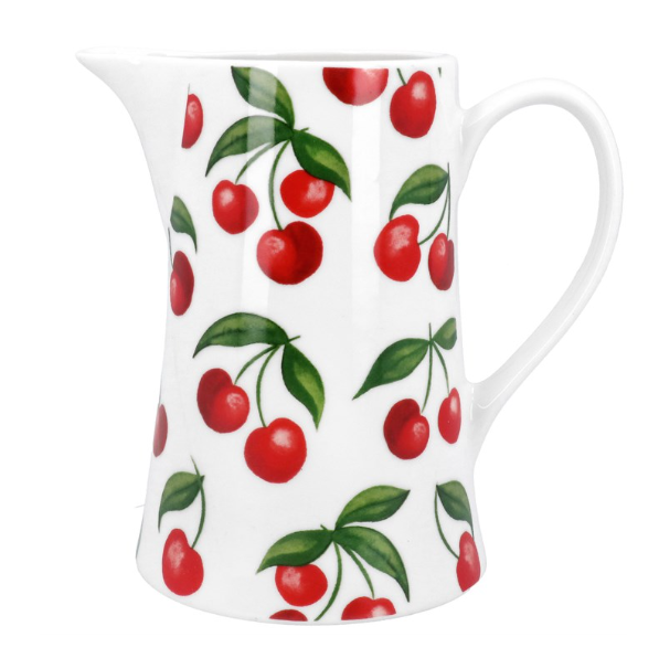 Gisela Graham Cherries Bone China Jug