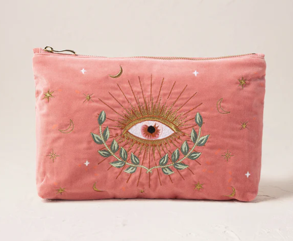 Elizabeth Scarlett Celestial Eye Velvet Everyday Pouch