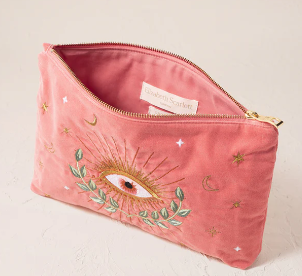 Elizabeth Scarlett Celestial Eye Velvet Everyday Pouch