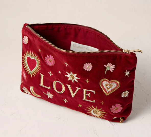 Elizabeth Scarlett Love Charm Rouge Velvet Everyday Pouch