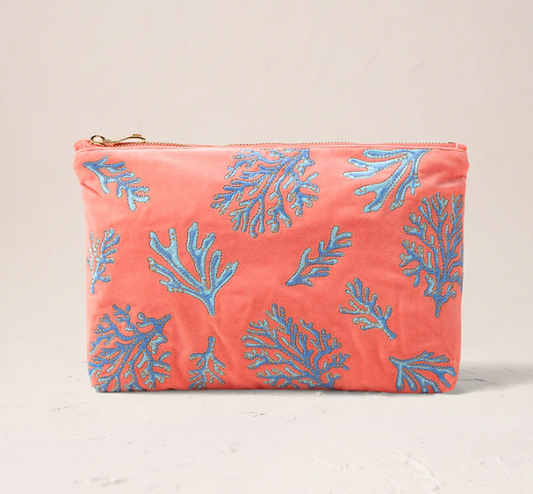 Elizabeth Scarlett Coral Vivid Coral Everyday Pouch