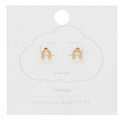 Estella Bartlett Pearl Horseshoe Stud