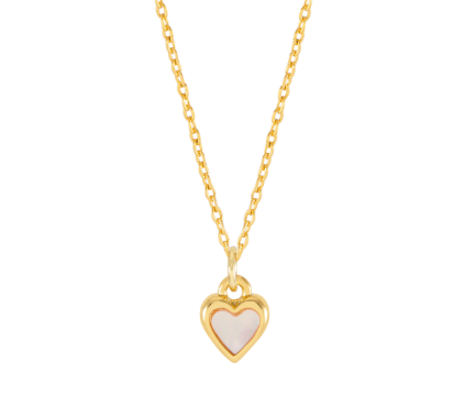 Estella Bartlett Pink Pearl Heart Necklace