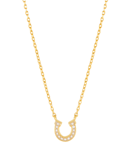 Estella Bartlett Pearl Horseshoe Necklace