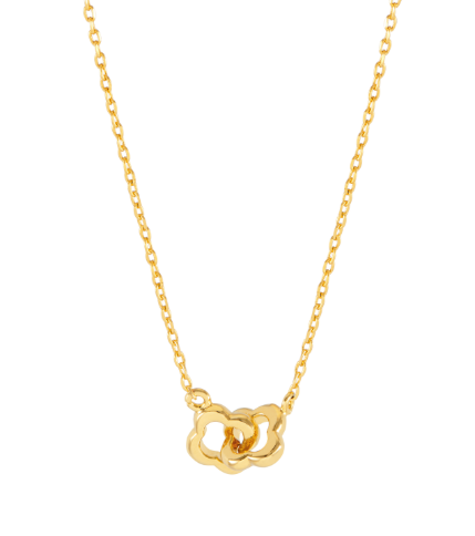 Estella Bartlett Gold Double Linked Flower Necklace