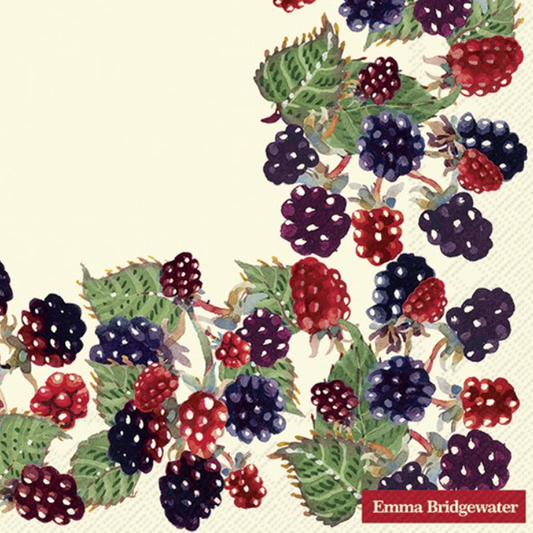 Napkins - Blackberries Cream