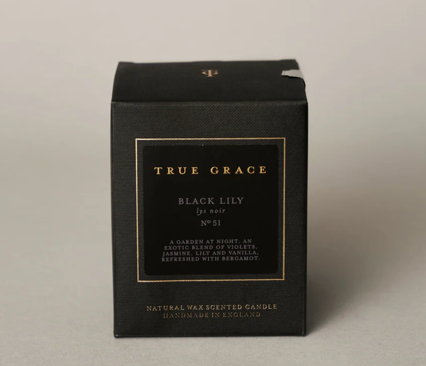 True Grace Manor Classic Candle Black Lily