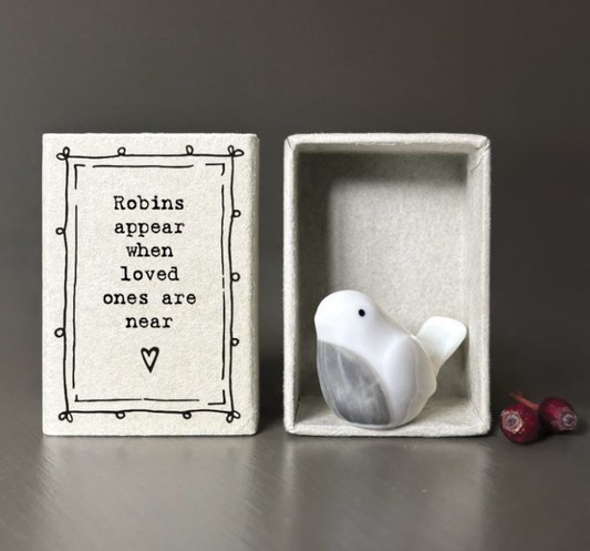 East of India Matchbox - Robin