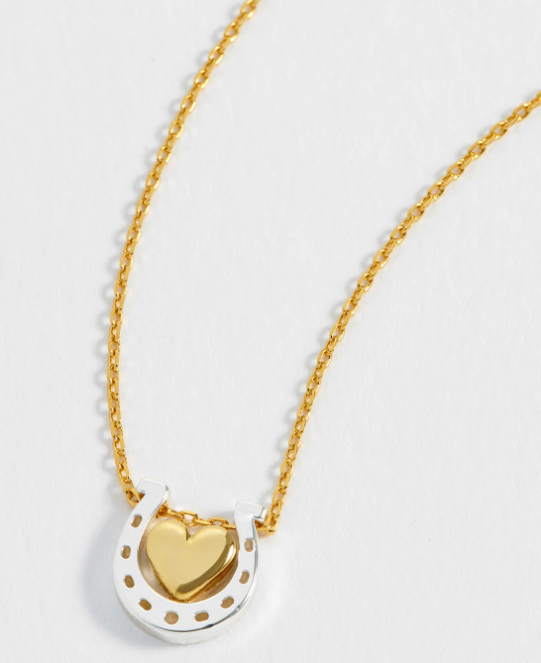 Estella Bartlett Heart and Horseshoe Necklace