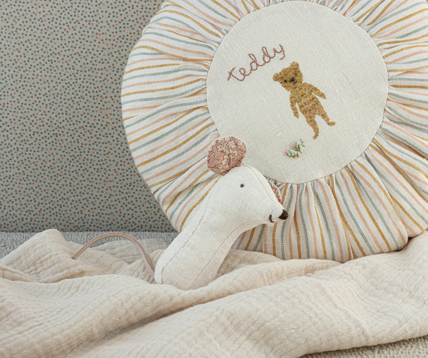 Maileg Lullaby Friends Mouse Rattle - Nature