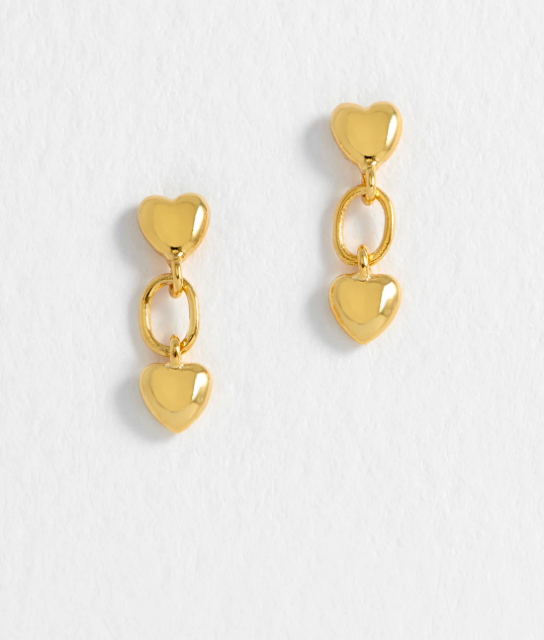 Estella Bartlett Linked Heart Studs