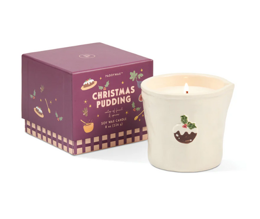 Paddywax Bistro Christmas Pudding Ceramic Candle - Fruit & Spices