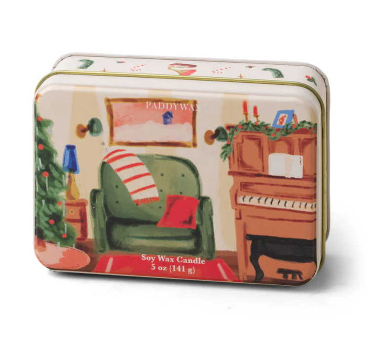 Christmas Tin Piano - Pomegranate Spruce