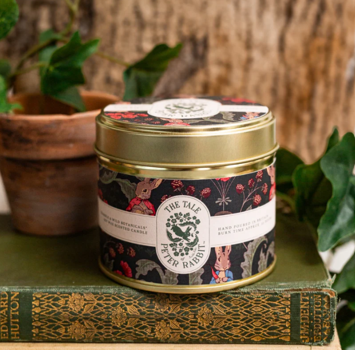 Peter Rabbit Bramble & Wild Botanicals Candle in a Matt Gold Tin