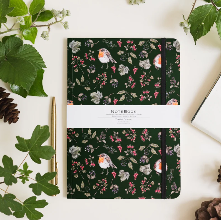 Hedgerow (Green) A5 Lined Notebook