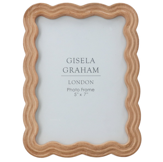 Gisela Graham Wood Picture Frame - Wavy
