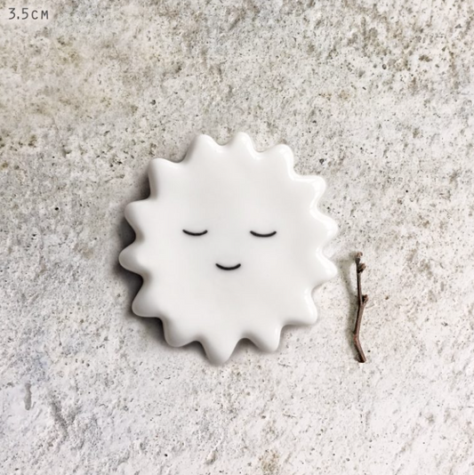 East of India Tiny Sun Token - Plain with Smiley Face