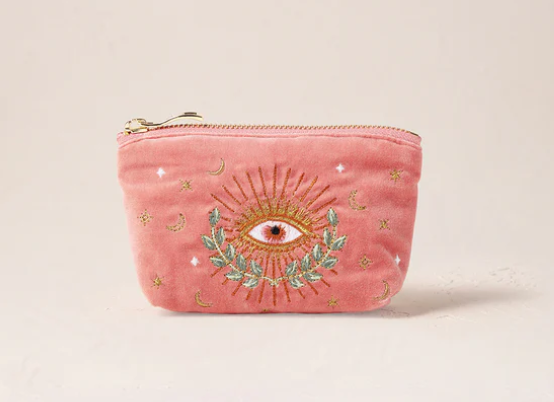 Elizabeth Scarlett Celestial Eye Velvet Coin Purse