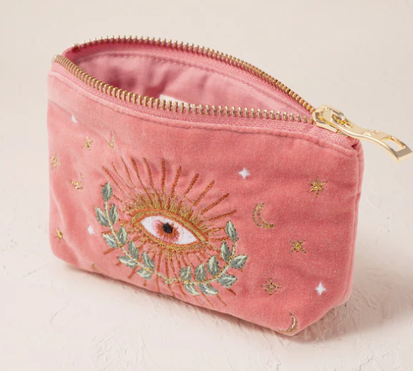 Elizabeth Scarlett Celestial Eye Velvet Coin Purse