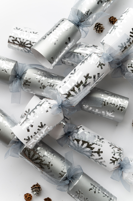 Holy and Ivy Crackers - Textured Snowflakes