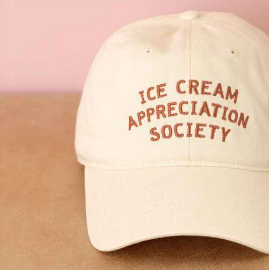 Ice Cream Appreciation Society - Cotton Baseball Cap
